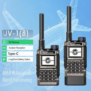 콴셩 UV-K1(8) 에어밴드 무전기 무선 주파수 복사 타입-C 충전 멀티 밴드 UHF VHF 햄 라디오
