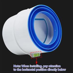 1PC PVC 배기 팬 체크 밸브 원형 파이프 백 드래프트 댐퍼 75/110mm 욕실 주방 액세서리 용 공기 덕트 환기 그릴