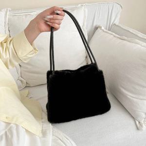 새로운 플러시 가방 여성용 플러시 가방 다용도 플러시 크로스바디 패션 한국판 싱글 캐주얼 숄더 토트백