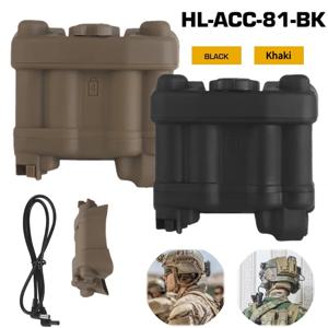 배터리 박스 고정 시스템 조정 가능한 헬멧 NVG 배터리 파우치 AN/PVS31 배터리 케이스용 현실적인 배터리 보관 홀더 팩