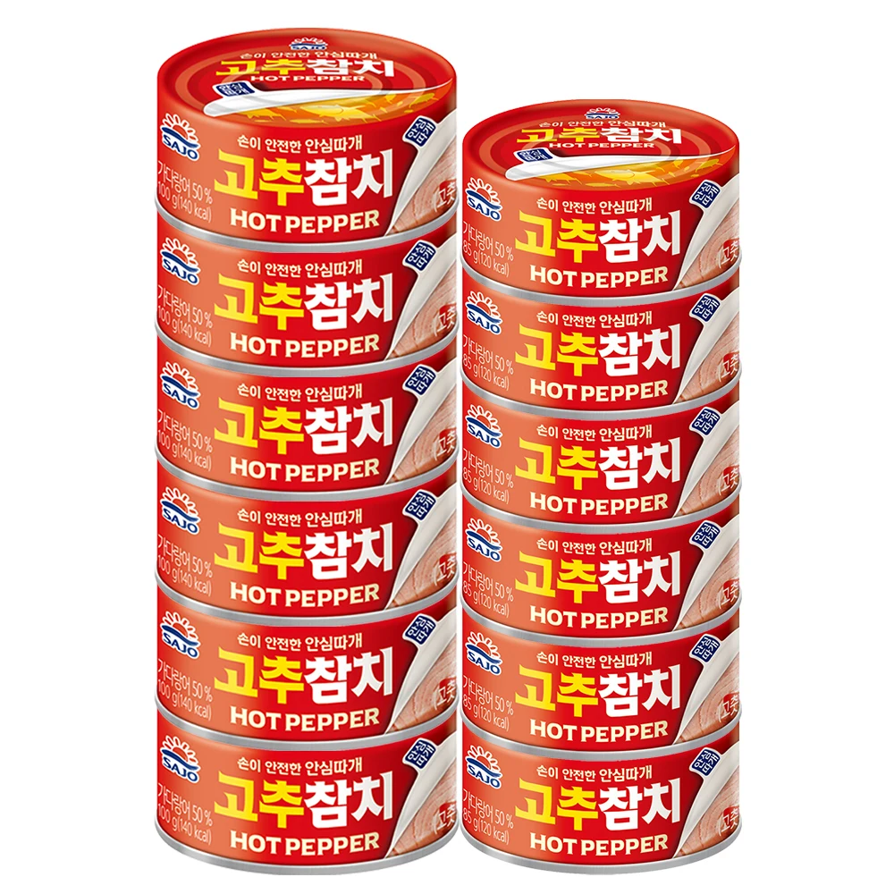 [사조공식샵]고추참치100g*6캔/85g*6캔 (12캔)