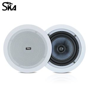 6.5인치 40W 천장 스피커 플러시 마운트 패시브 인-실링 월 스피커 홈 사운드 시스템 실내 침실 거실 극장용