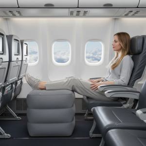 휴대용 3중 에어 매트리스, 수면 여행용 편안한 에어 풋레스트 매트