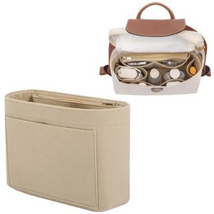 다양한 포켓이 있는 펠트 지갑 정리함, 핸드백 및 배낭용 가방 안의 가방 라이너, 여행용 메이크업 보관 가방