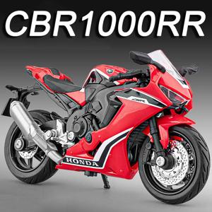 1:18 하야부사 R1 GSX1000R CBR1000RR 미니어처 오토바이 장난감 모델 합금 다이캐스트 충격 흡수 앞바퀴 조향 선물