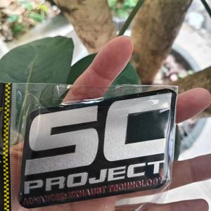고온 저항 오토바이 배기 파이프 스티커 SC PROJECT 장식용 데칼 자동차 알루미늄 합금 GP 파이프 데칼