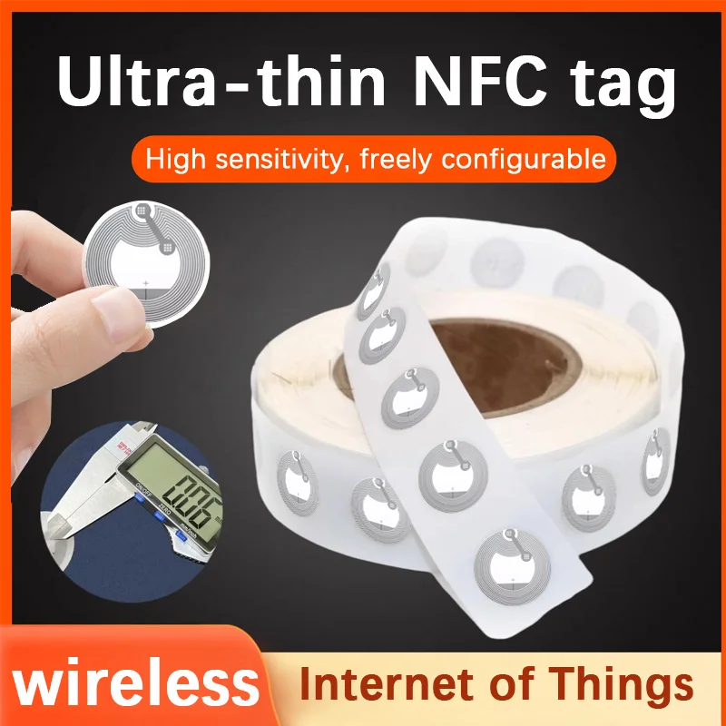 전자 태그 휴대폰 NFC Ntag 라운드 카드 게임 카드 바로 가기 명령, 음악 벽 화웨이 공유 IOS 바로 가기, 215NFC, 50 개