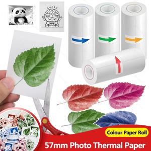 어린이 컬러 프린트 즉석 카메라 열 사진 프린터 리필 용지 롤 57mm 무잉크 인쇄 열 프린터와 호환