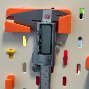 공구 정리함 벽걸이형 - 조립 필요 없음, 측정 표시 포함 - 줄자용 차고 작업장 보관 랙