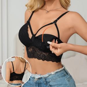 임산부 레이스 트림 수유 브라 고품질 여성 수유 속옷 앞트임 수유 브라 임산부용