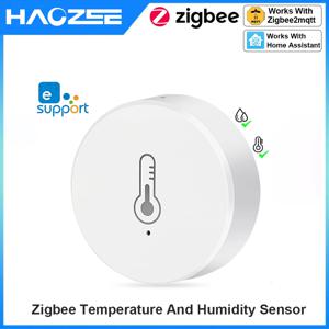 Ewelink ZigBee 스마트 온도 습도 센서 배터리 구동 APP 제어 온도계 Alexa Google 용 습도계 컨트롤러