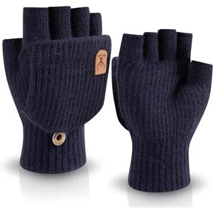 남성용 여성용 장갑 따뜻한 반 손가락 학생 장갑 니트 핑거리스 장갑 겨울 두꺼운 따뜻한 터치 스크린 장갑