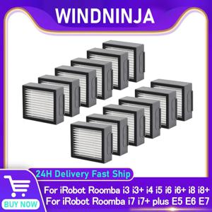 아이로봇 룸바 E I 시리즈 E5 E6 E7 i1 i3 i4 i5 i6 i7 i8 로봇 청소기 액세서리용 HEPA 필터 세척 가능 필터 예비 부품