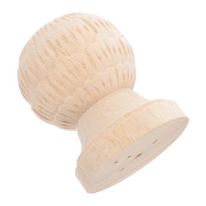 나무 계단 난간대 파인애플 모양 장식 기둥 머리 조각 뉴얼 캡 클래식 유럽 디자인 가구 계단 난간용