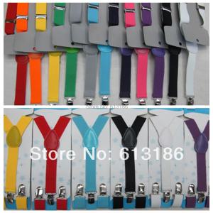 2021 조절식 클립온 Y백 멜빵 교정기, 1-8 세 남아 및 여아용 블랙 무지 색상, 어린이 및 어린이용, 새로운 패션