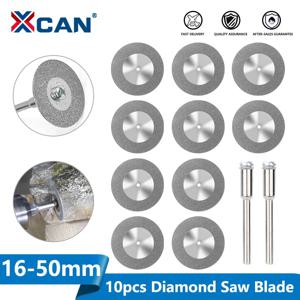 XCAN 10pcs 16-60mm 다이아몬드 톱날 미니 다이아몬드 연삭 휠 원형 톱날 Dremel 로타리 도구 미니 커팅 디스크