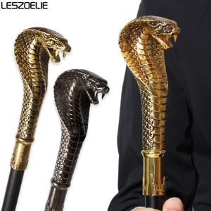 코브라 헤드 디자인 명품 지팡이 (남녀공용) 우아하고 세련된 빈티지 핸드 케인 장식용 남성용 지팡이