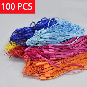 짧은 휴대폰 분실 방지 스트랩, 광대역 손목 랜야드 로프, 열쇠 ID 카드홀더, 휴대폰 카메라 키, USB 드라이브, 100 개