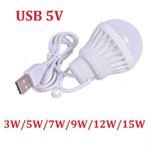 USB 전구 LED 휴대용 캠핑 램프 미니 전구 5V 전원 책 조명 학생 학습 책상 독서 하이킹 텐트 여행 작업