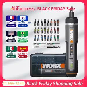 WORX WX242 미니 전기 스크루 드라이버 세트 30 비트 세트 파워 드릴 도구로 충전식 스마트 무선 전기 스크류 드라이버