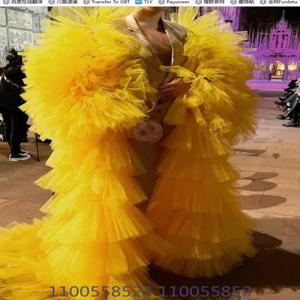 튤 기모노, 계층화된 출산 사진 촬영 베이비 샤워 가운, 신부 샤워 재킷, 코트, 트렌치 코트, 맞춤 크기