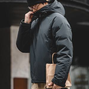 마덴 캐주얼 90% 화이트 덕 다운 후드 재킷 아웃도어 방풍 따뜻한 패딩 재킷 두꺼운 겨울 코트 남성용 겨울