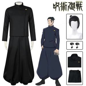 Gojo Satoru 코스프레 의상 유니폼 남성용 Jujutsu Kaisen 코스프레 복장 및 선글라스 Geto Suguru Cosplay Uniform