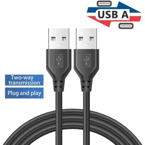 USB A 남성 USB 남성 듀얼 USB2.0 연장 케이블 라디에이터 하드 디스크 웹 콤 카메라 USB 날짜 전송 연장 코드