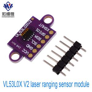 VL53L0X 비행 시간(ToF) 레이저 거리 측정 센서 브레이크아웃 940nm GY-VL53L0XV2 레이저 거리 모듈 Arduino용 I2C IIC 3.3V/5V