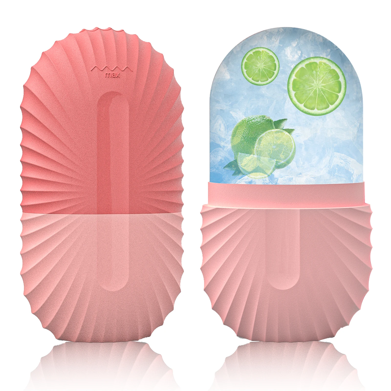 미용 및 피부 관리용 실리콘 얼굴 아이스 큐브 몰드 1개, 실리콘 얼굴 아이스 롤러