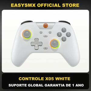EasySMX X05 무선 게임 패드 Bluetooth 게임 컨트롤러는 PC/전화/스위치/스팀 게이머, RGB 조명, 홀 효과와 호환됩니다.