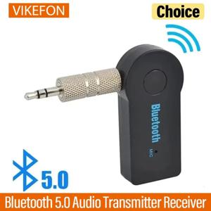 2 in 1 무선 어댑터 블루투스 5.0 트랜시버 3.5mm 차량용 음악 오디오 AUX 차량용 블루투스 리시버 블루투스 어댑터 PC용