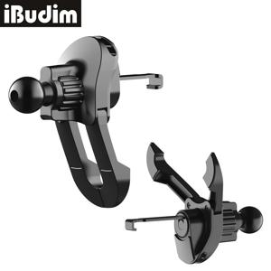 17mm 볼 헤드 차량 에어벤트 클립형 차량용 핸드폰 거치대, 범용 차량 에어컨 통풍구 후크 클램프, 휴대폰 GPS 브래킷용