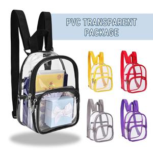 Pvc 투명 가방 지우기 여행 배낭 어깨 가방 스트랩 책 스포츠 필드 승인 방수 미니 여행 Schoolbag 아이를위한