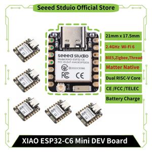 ESP32C6 미니 개발 보드 XIAO esp32 c6-2.4 GHz WiFi6,BlE5.3,Zigbee 스레드(802.15.4)ESP Rain Maker,AWS IoT,Microsoft Azure