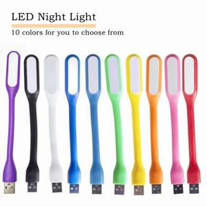 접이식 캠핑 LED 야간 조명 테이블 램프, 보조배터리 PC 노트북 노트북용 미니 북 라이트, 10 색 USB 5V LED 독서 램프