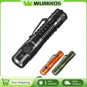 Wurkkos FC11C 손전등 Nippon Chemical 519A Mountaineering Edition 18650 배터리 최대 출력 1200 Lm USB-C 충전 일상용 휴대
