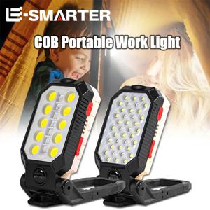 2026 새로운 자기 COB 작업등 USB 충전식 LED 손전등 휴대용 랜턴 캠핑 라이트 타입-C 보조배터리 기능 램프