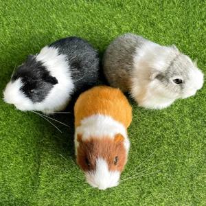 실제 같은 햄스터 인형 봉제 장난감 생동감 있는 기니피그 부드러운 봉제 동물 인형 어린이 생일 선물