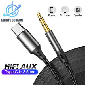 아이폰 16 프로 맥스, 삼성 S24 울트라, 샤오미 차량용 헤드폰 스피커용 USB C - 3.5mm 오디오 케이블, USB 타입 C - 3.5 잭 AUX 코드
