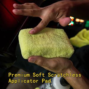 8PCS 마이크로 화이버 자동차 왁스 애플리케이터 패드, 페인트 연마 및 청소를 위한 부드러운 자동 디테일링 스폰지