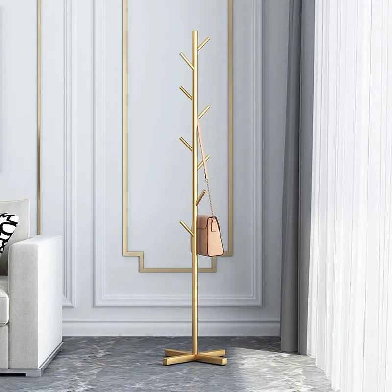 가정용 옷 걸이 바닥 스탠딩 침실 간단한 옷 걸이 옷 랙 인기있는 코트 랙 옷 걸이 보관