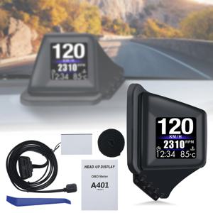 새로운 다기능 HUD 가제트 OBD2 + GPS 온보드 컴퓨터 A-필러 트림 설치 RPM 터보 오일 압력 수온, GPS 속도계