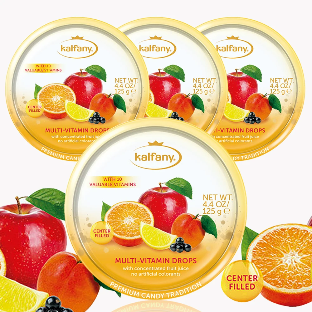 칼파니 멀티비타민맛 독일 하드캔디 4개