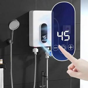 220V 순간 온수기 탱크리스 전기 컴팩트 욕실 화장실용 에너지 절약형 온디맨드 솔루션