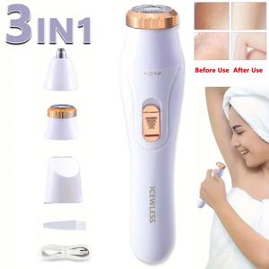 여성용 전기 헤어 트리머 방수 면도기 무통 개인 바디 제모 장치 면도기 비키니 팔 다리 얼굴 면도