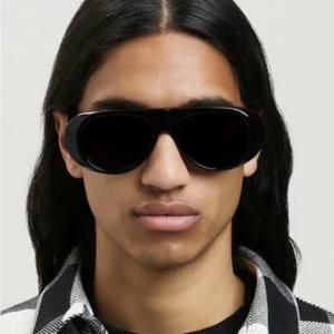 2024 새로운 패션 대형 프레임 레트로 선글라스 남성 자외선 방지 타원형 여성 고급 미니멀 스타일 태양 안경