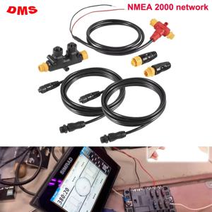 NMEA 2000 스타터 키트 전원 케이블 드롭 케이블 Lowrance Simrad Garmin 듀얼 장치용 듀얼 티 커넥터 터미네이터 키트