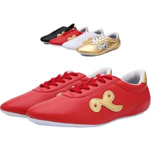 새로운 무술 신발 남여 경량 남성 여성 태극권 Wushu 신발 부드러운 단독 가죽 전통 쿵푸 신발