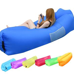 야외 공기 게으른 풍선 소파 가방 휴대용 캠핑 소파 공기 침낭 점심 시간 매트리스 음악 축제 콘서트 안락 의자